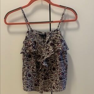 American Eagle Outfitters Floral Ruffled Top